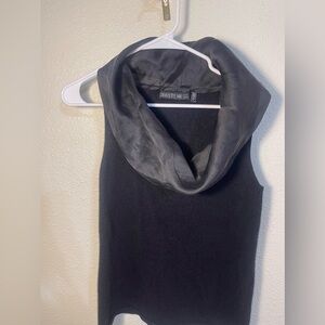 Lafayette 148 New York Silk Collar Cashmere Blouse